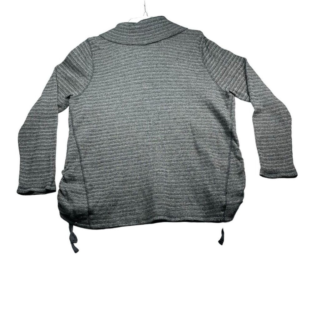 J Jill Sweater Womens size XL Gray Mock Neck Long Sleeve Cotton Stretch Pullover - Picture 6 of 6